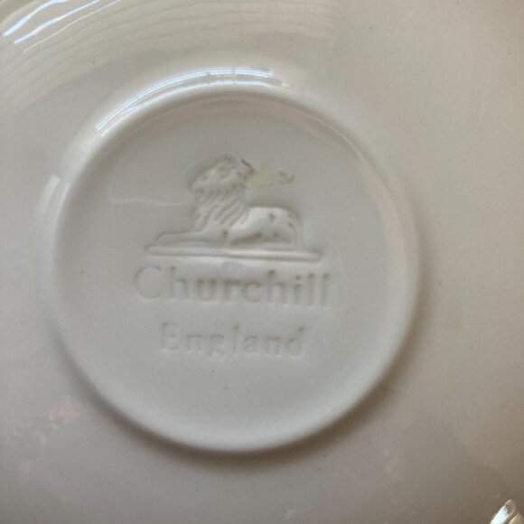 Churchill Blue Willow Tea Saucer/Small Plate - Set of 4 - Picture 5 of 6